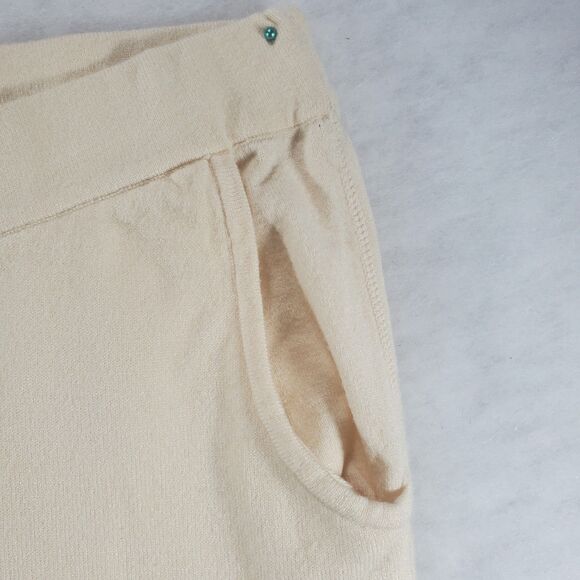 PM Wynne Layers Pull On Jogger Neutral Nude Cream Knit Stretch Petite Medium - Picture 9 of 11